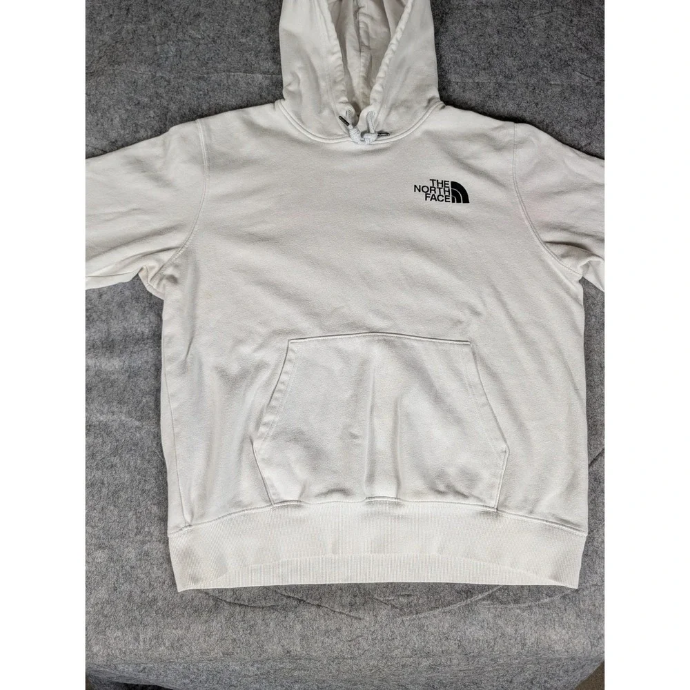 The North Face Mens White Box‎ Logo Never Stop Exploring Hoodie Sweatshirt Large